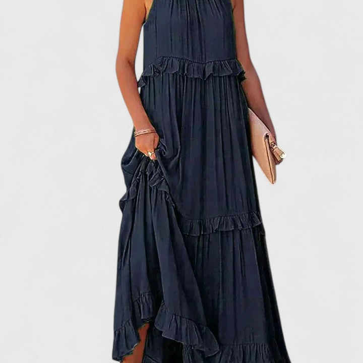 Genevieve™ | Flowing Ruffle Maxi Dress