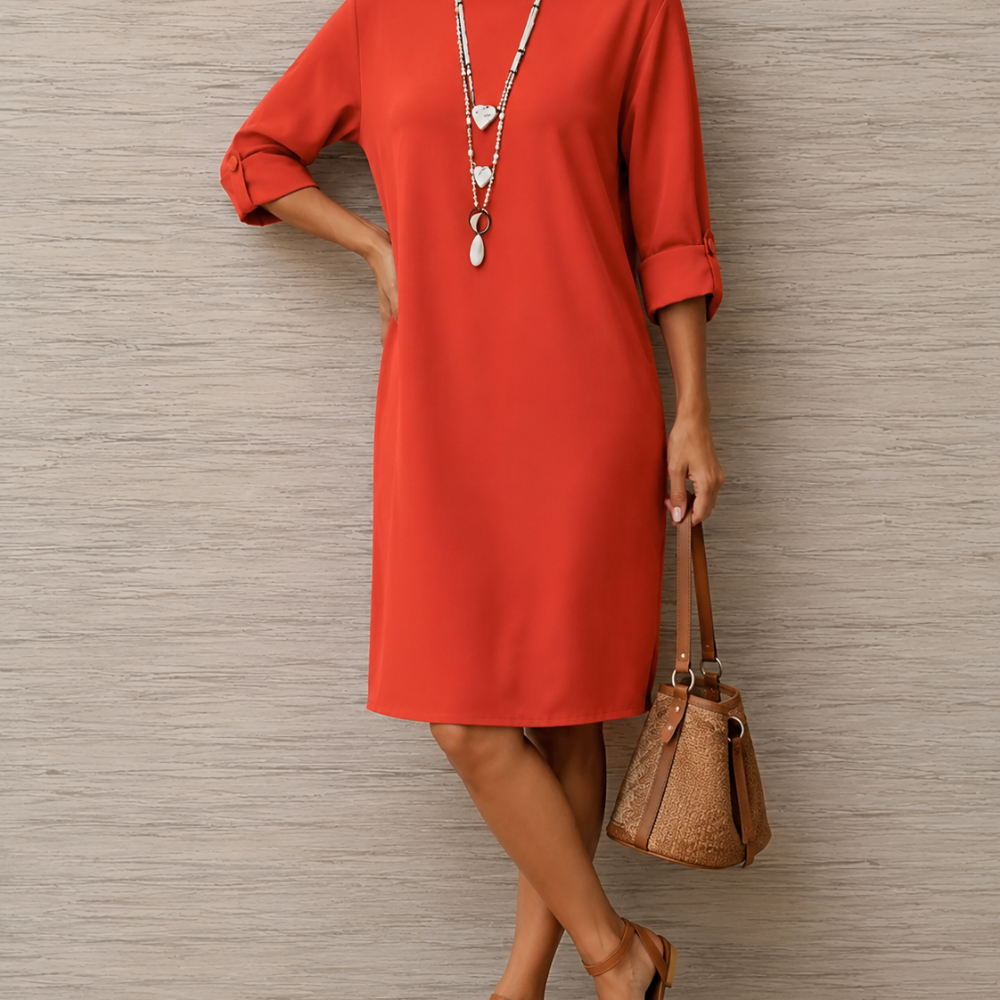 ODETTE | Tummy-Concealing Midi Dress