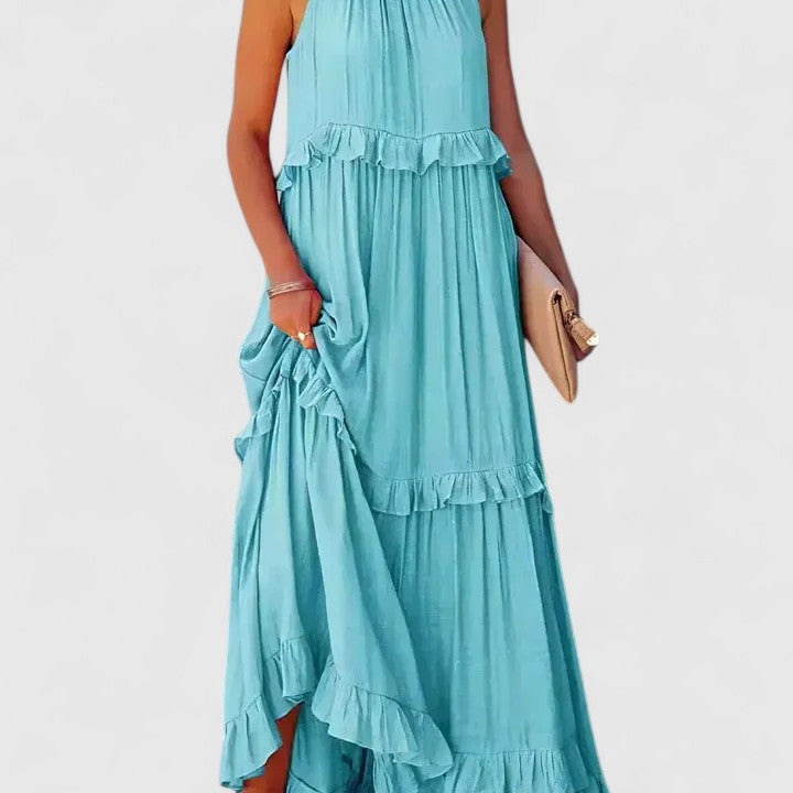 Genevieve™ | Flowing Ruffle Maxi Dress