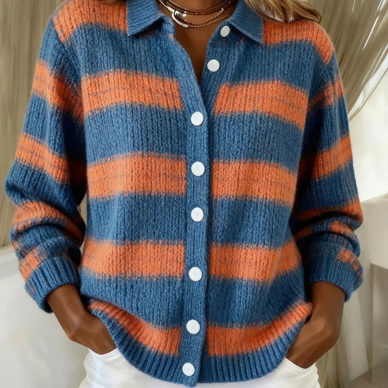 GLORIA | Multicolor Plaid Button Cardigan