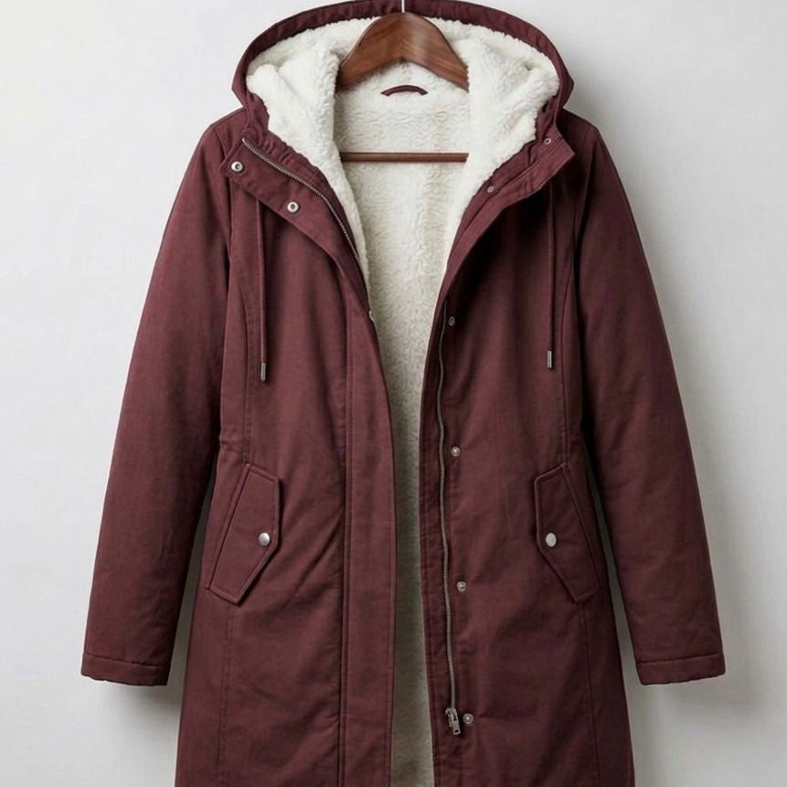 MARJORIE | Cozy Hooded Weatherproof Coat