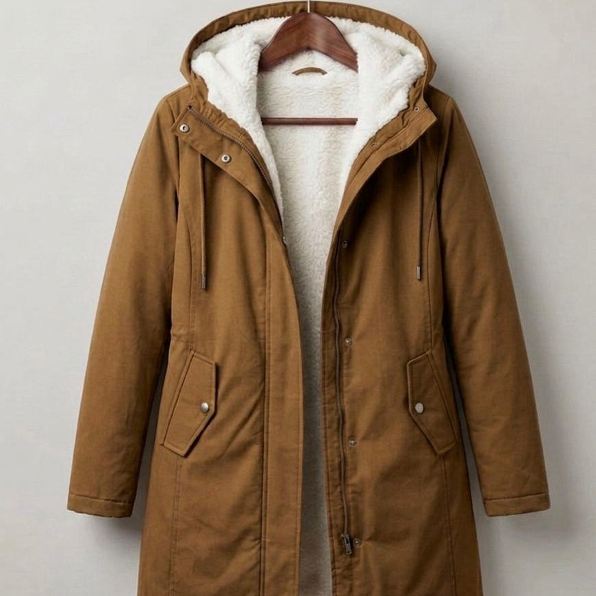 MARJORIE | Cozy Hooded Weatherproof Coat