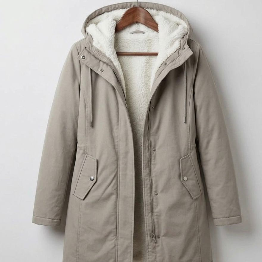 MARJORIE | Cozy Hooded Weatherproof Coat