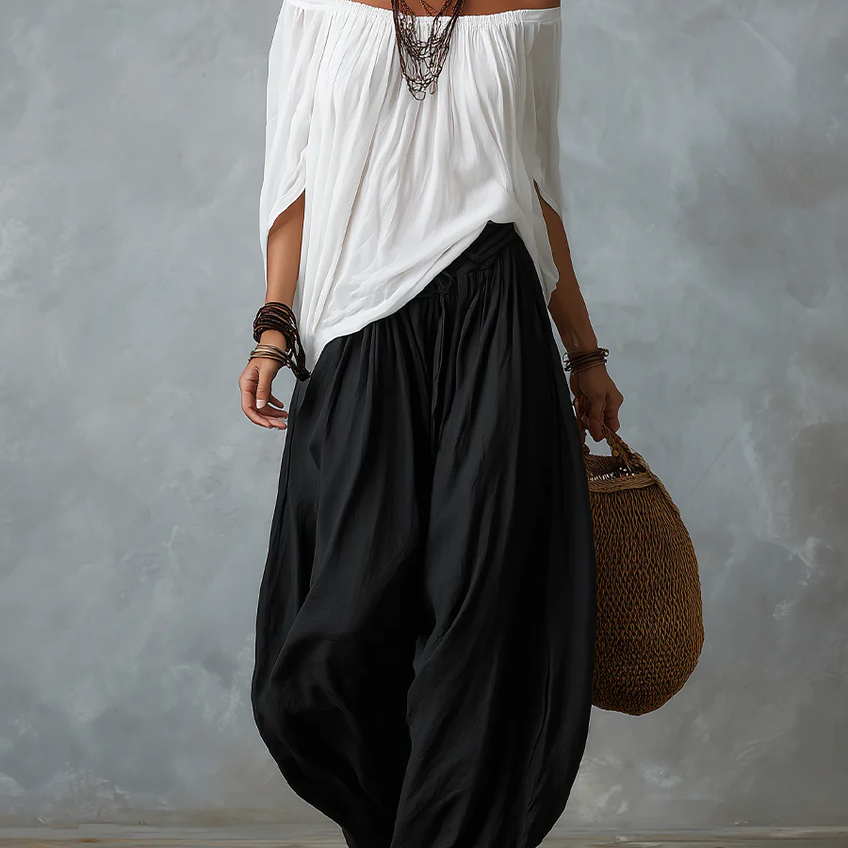 Tiziana | Boho Set with Balloon Pants