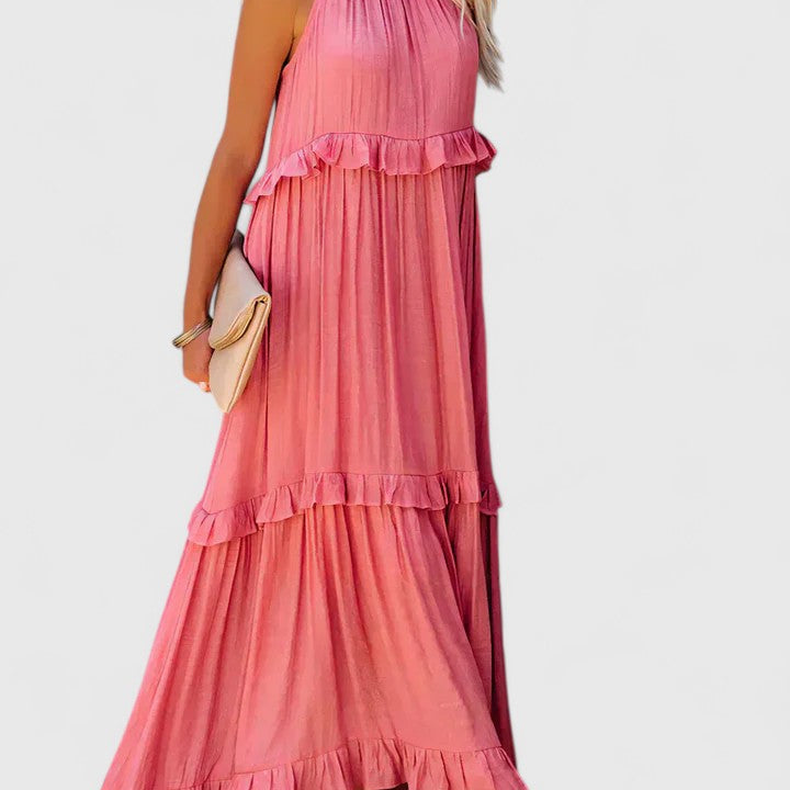 Genevieve™ | Flowing Ruffle Maxi Dress