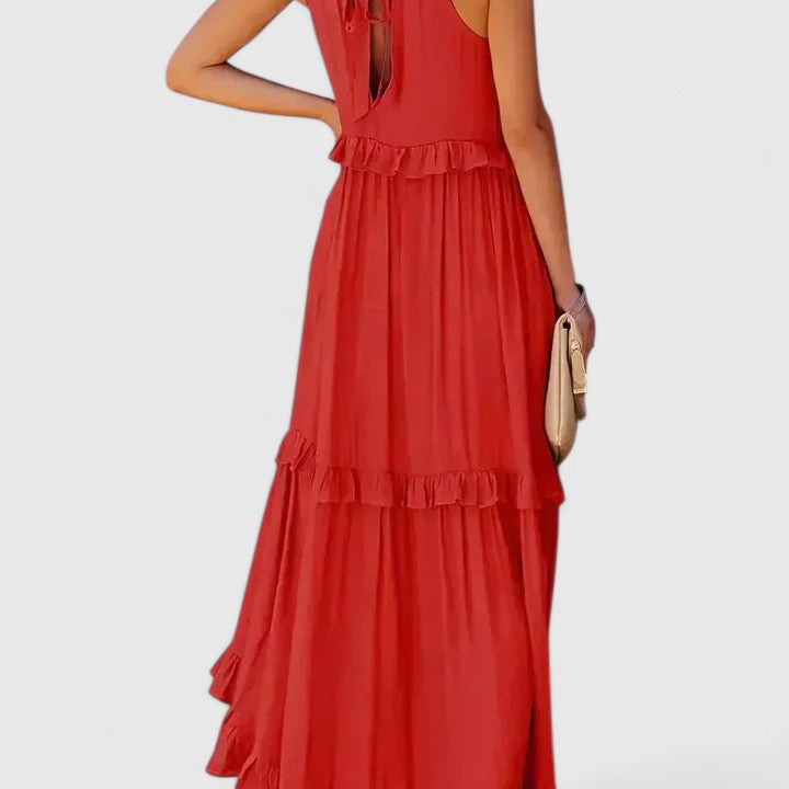 Genevieve™ | Flowing Ruffle Maxi Dress