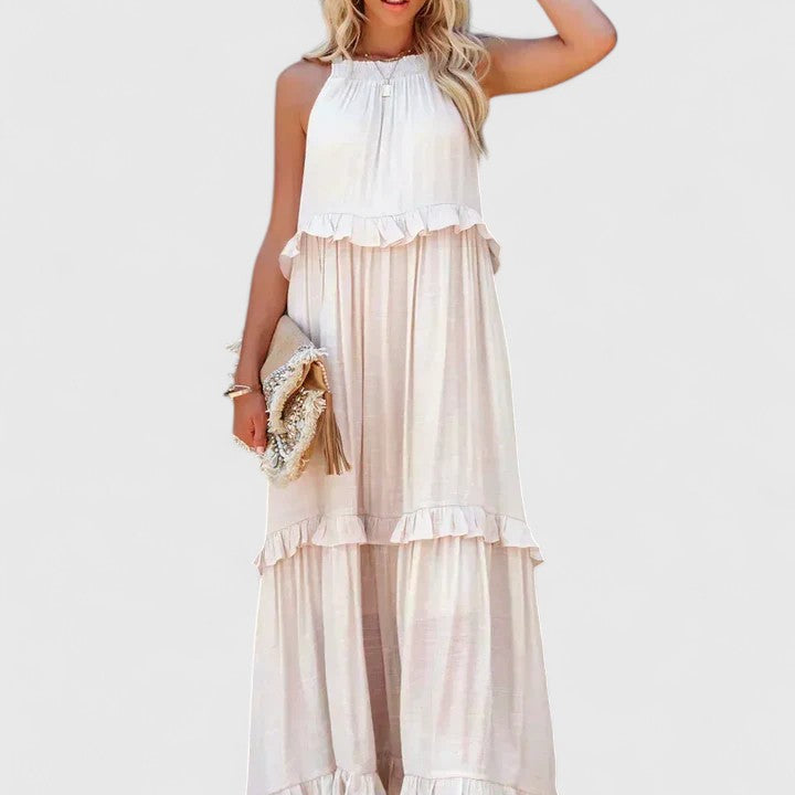 Genevieve™ | Flowing Ruffle Maxi Dress