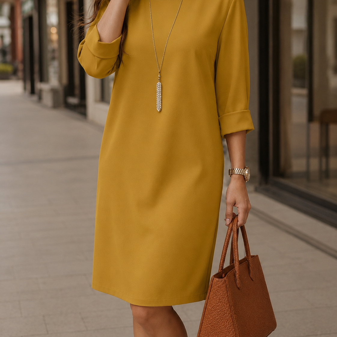 ODETTE | Tummy-Concealing Midi Dress