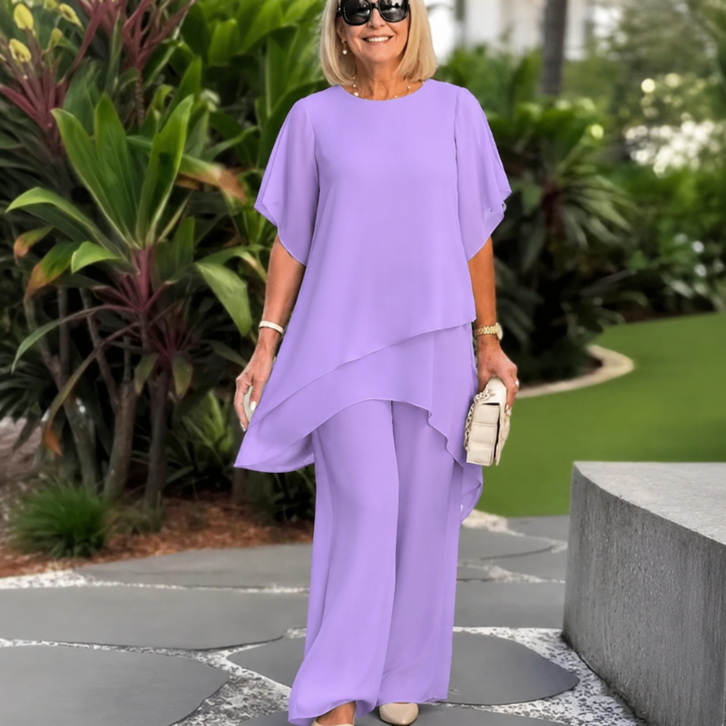 BEVERLY | Elegant Asymmetrical Two Piece Set