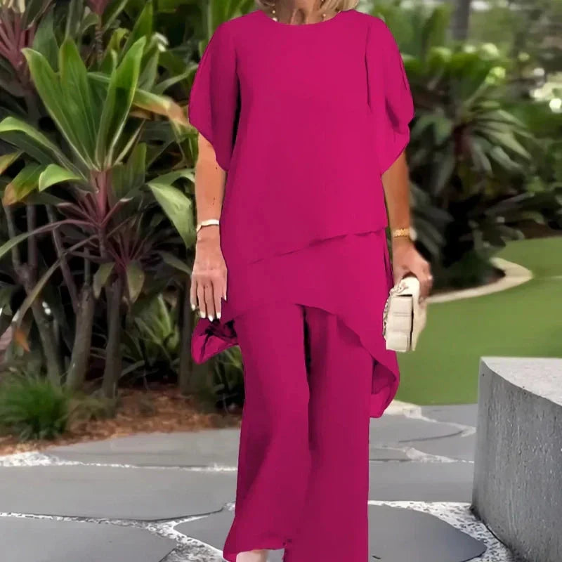 BEVERLY | Elegant Asymmetrical Two Piece Set